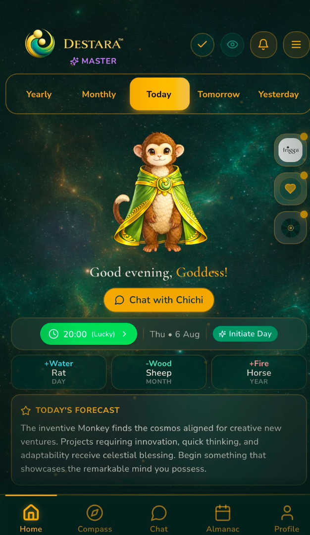 The Destara app